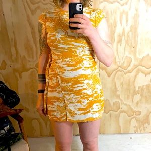 Reformation yellow dress